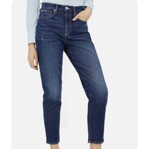Tommy Hilfiger Women's High Rise Slim Ankle Jeans Cotton Denim Blue Size 33